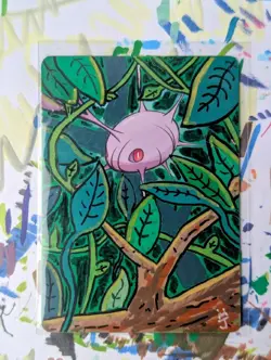 Cascoon full art custom painting by JWindArt ACEO custom Pokemon TCG - Image 1