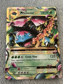 M Venusaur EX 2/108 Evolutions Rare EX Holo Pokemon NM - Image 1