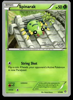 Spinarak World Championship 2016 5/98 MP Pokemon TCG | Buy 10 Get 10 Free - Image 1