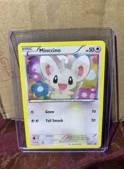 Minccino BW13 (Cracked Ice Holo) Black & White Promo Pokemon LP+ or NM - Image 1