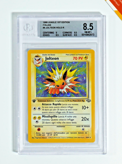 Pokemon BGS 8.5 Jolteon #4 Holo 1st Ed Jungle 1999 Italiano - Image 1