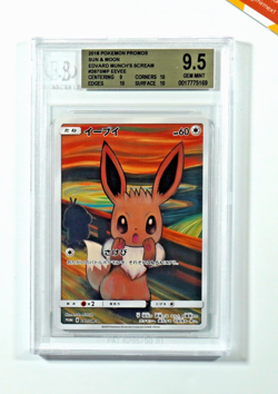 Pokemon BGS 9.5 Eevee #287 Promo Edvard Munch's Scream 2018 Japanese - Image 1