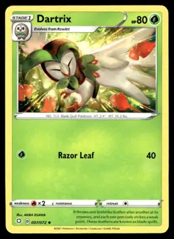 Dartrix Shining Fates 007/072 MP Pokemon TCG | Buy 10 Get 10 Free - Image 1
