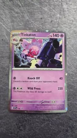 HD Galaxy Swirl Tinkaton SVP140 Black Star Promo: Pokemon - Image 2