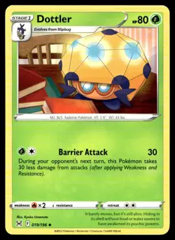 Dottler SWSH11: Lost Origin 019/196 MP Pokemon TCG | Buy 10 Get 10 Free - Image 1