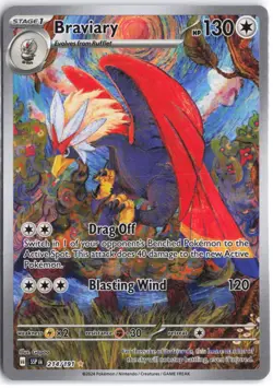 Braviary 214/191 Illustration Rare Surging Sparks Pokemon NM - Image 1