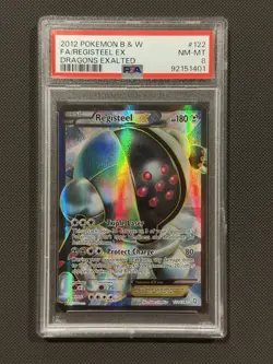 Pokemon TCG Registeel EX Full Art Holo Dragons Exalted PSA 8 122/124 - Image 1