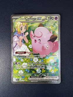 Pokemon TCG Lillie’s Clefairy Ex 184/159 Special Illustration Rare - Pack Fresh - Image 1
