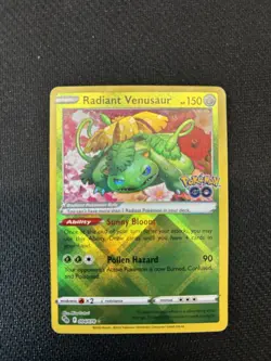 Set of 3 Pokemon Go Radiant Venusaur/Charizard/Blastoise Holo Rare Pokemon TCG - Image 2