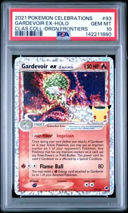 2021 POKEMON CELEBRATIONS CLASSIC COLLECTION #93 GARDEVOIR EX-HOLO PSA 10 - Image 1