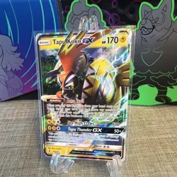🦾 Pokemon Tapu Koko GX 47/145 SM-Guardians Rising Ultra Rare Full Art Holo 🦾 - Image 1