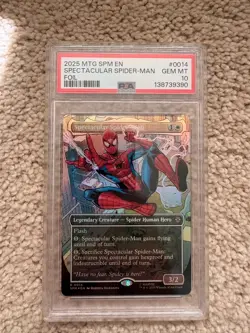 Spectacular Spider-Man Magic the Gathering 2025 Card PSA 10 Foil - Image 1
