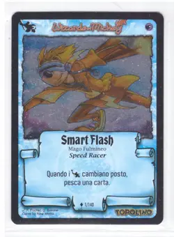 WIZARDS of MICKEY Card Game Smarth Flash 1/140 NC Eta Oscura FOIL - Image 1