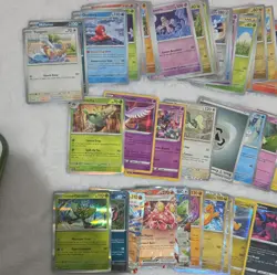 Pokemon TCG Mixed Lot over 50 Cards Foil/Holo w/ Mini Tin & Mini Binder - Image 5