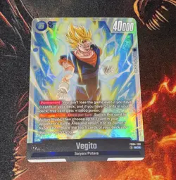 Dragon Ball Super Card Game Vegito FB04-130 SCR Foil 40000 Power Battle Card - Image 1