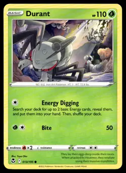 Durant SWSH12: Silver Tempest 013/195 MP Pokemon TCG | Buy 10 Get 10 Free - Image 1