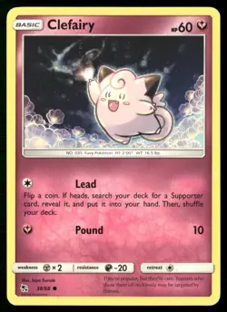Clefairy 38/68 Common Hidden Fates Pokemon NM - Image 1