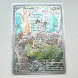 Pokemon Meowth 106/094 Illustration Rare Full Art Holo Me02 English - Image 1
