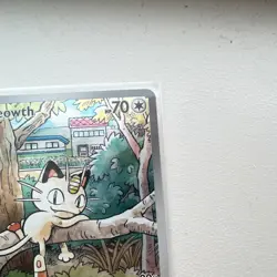 Pokemon Meowth 106/094 Illustration Rare Full Art Holo Me02 English - Image 3