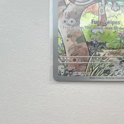 Pokemon Meowth 106/094 Illustration Rare Full Art Holo Me02 English - Image 5