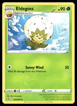 Eldegoss SWSH08: Fusion Strike 025/264 MP Pokemon TCG | Buy 10 Get 10 Free - Image 1