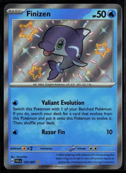 Finizen 123/091 Paldean Fates Shiny Rare Pokemon - Image 1