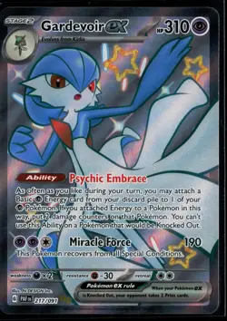Gardevoir ex 217/091 Paldean Fates Shiny Ultra Rare Pokemon - Image 1