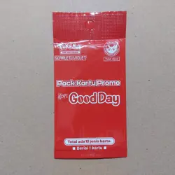 Lot 120 GOOD DAY Stamped Promo Packs Pokemon Indonesia 2024 Charizard EX Pikachu - Image 2