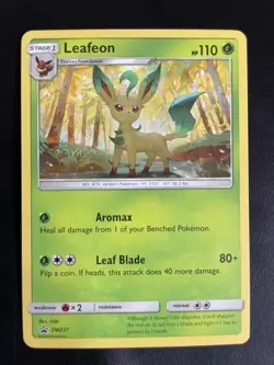 Pokemon Leafeon SM237 SM Black Star Promo NM - Image 1