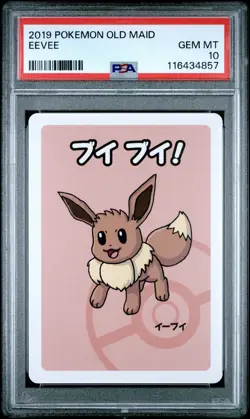 2019 POKEMON OLD MAID EEVEE PSA 10 - Image 1