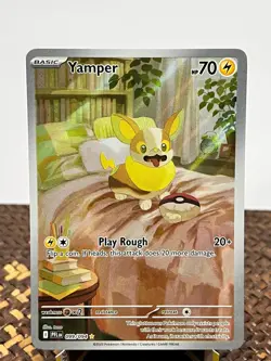 Phantasmal Flames Yamper 099/094 Illustration Rare Pokemon NM/M - Image 1