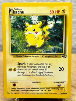 Jungle Pikachu 60/64 Common Pokemon Unlimited LP - Image 1