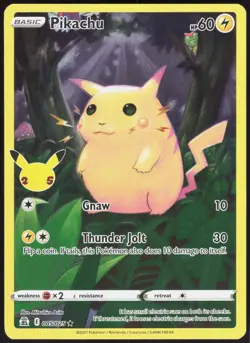 Celebrations Pikachu 005/025 Holo Rare Pokemon NM/M - Image 1