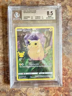 2021 Pokemon Celebrations Pikachu and Mew 25th Anniversary Lot of (2) BGS 8.5 - Image 3