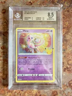 2021 Pokemon Celebrations Pikachu and Mew 25th Anniversary Lot of (2) BGS 8.5 - Image 4