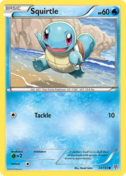 SQUIRTLE 24/135 C PLASMA STORM POKEMON LP - Image 1