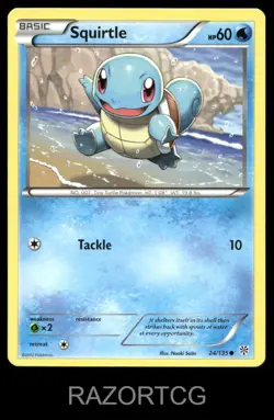 SQUIRTLE 24/135 C PLASMA STORM POKEMON LP - Image 2