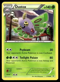 Dustox (7) XY - Roaring Skies 7/108 MP Pokemon TCG | Buy 10 Get 10 Free - Image 1