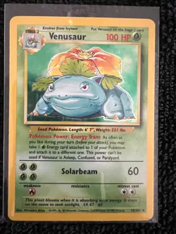Pokemon TCG Venusaur Base Set 15/102 Holo 1999-2000 Wizards Base Set... - Image 2