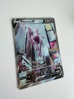 Pokemon TCG Mewtwo V #72/78 Full Art Ultra Rare NM Pokemon Go POSSIBLE GRADE - Image 3