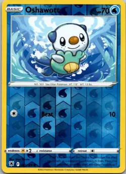 Oshawott 041/189 Common Astral Radiance Pokemon Reverse Holo Lightly Played - Image 1