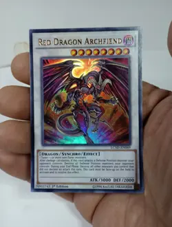 1x (LP) Red Dragon Archfiend - LC5D-EN069 - 1st Holo 1996 YuGiOh - Image 3