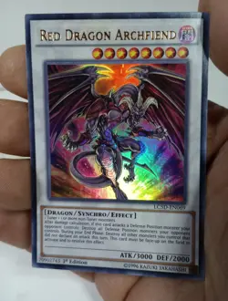 1x (LP) Red Dragon Archfiend - LC5D-EN069 - 1st Holo 1996 YuGiOh - Image 4