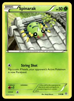 Spinarak XY - Ancient Origins 5/98 MP Pokemon TCG | Buy 10 Get 10 Free - Image 1