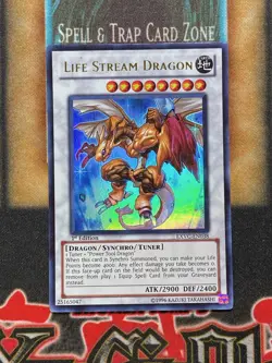 Yugioh Life Stream Dragon EXVC-EN038 Ultra Rare 1st Ed NM - Image 1