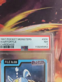 Pokemon Card Wartortle Schillok Pocket Monsters Carddass 1997 Japanese PSA 7 - Image 4