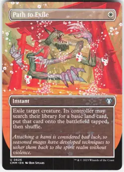 Path to Exile (Borderless) 626 Commander Masters Magic: The Gathering NM - Image 1
