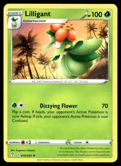 Lilligant SWSH07: Evolving Skies 010/203 MP Pokemon TCG | Buy 10 Get 10 Free - Image 1