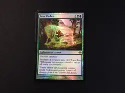 Bear Umbra FOIL LP/MP [Rise of the Eldrazi] Mtg Magic Free Tracking! - Image 1