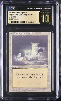 MOUNTAIN STRONGHOLD Legends CGC 10 Pristine MTG [Nostalgium] - Image 1